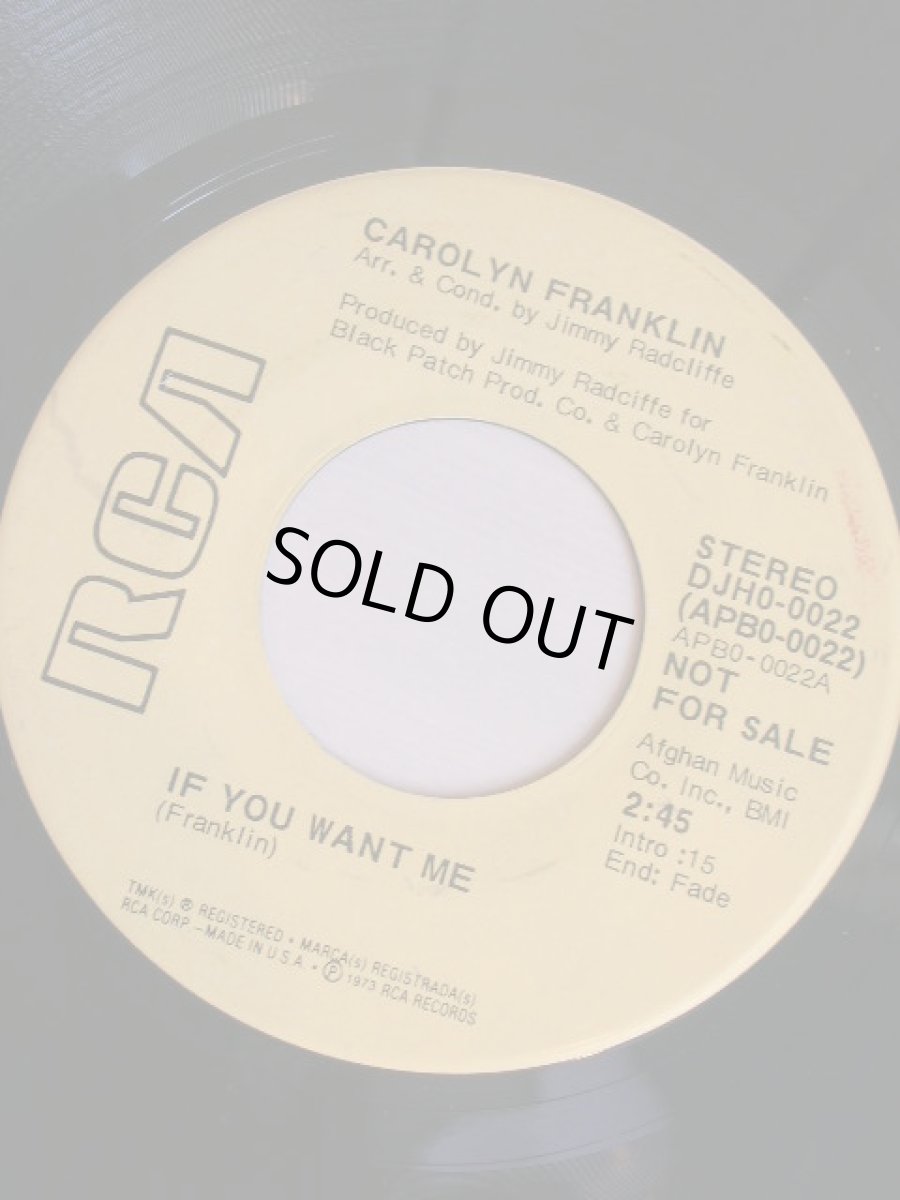 画像1: CAROLYN FRANKLIN♪IF YOU WANT ME♪ (1)