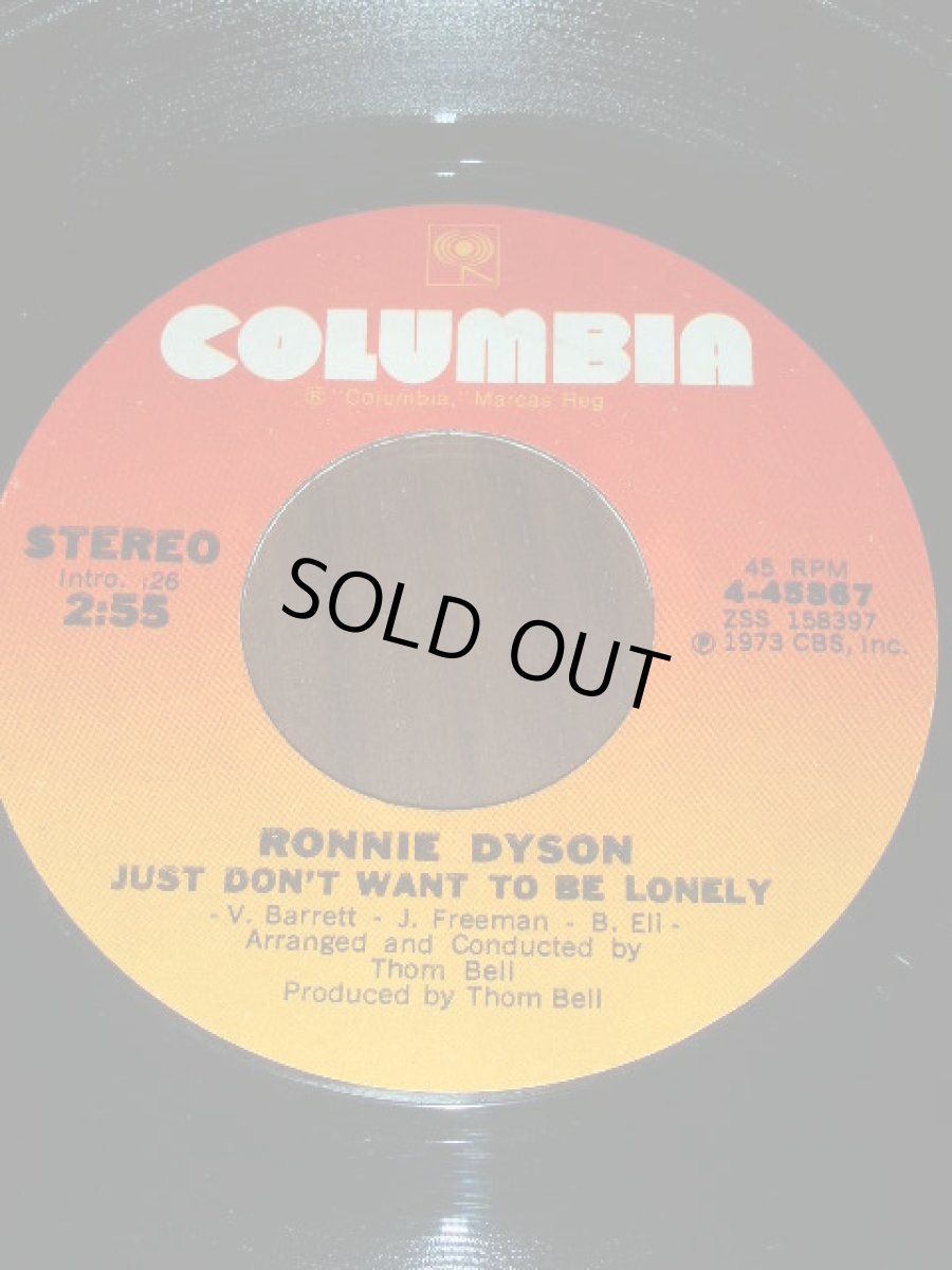 画像1: RONNIE DYSON♪JUST DON'T WANT TO BE LONELY♪ (1)