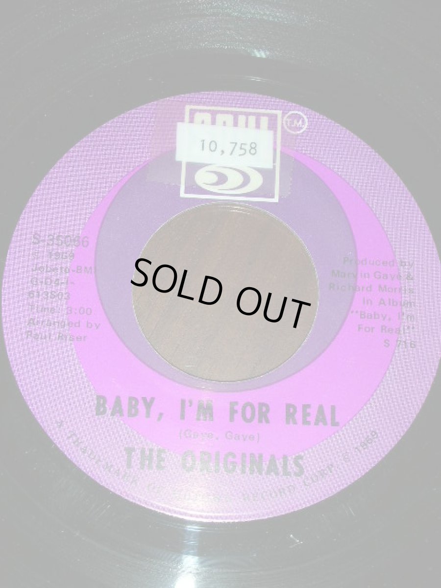 画像1: ORIGINALS♪BABY, I'M FOR REAL♪ (1)