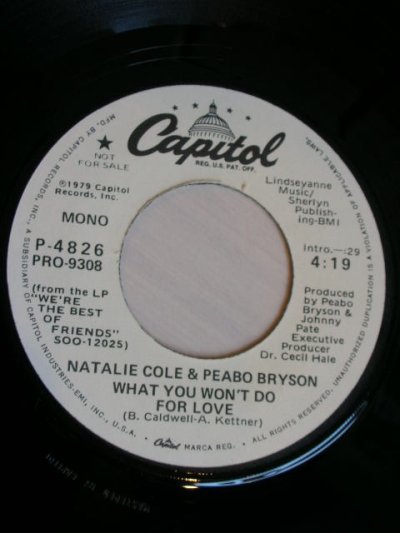 画像1: NATALIE COLE & PEABO BRYSON♪WHAT YOU WON'T DO FOR LOVE♪