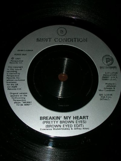 MINT CONDITION♪BREAKIN' MY HEART (PRETTY BROWN EYES)♪ - Apple Knocker