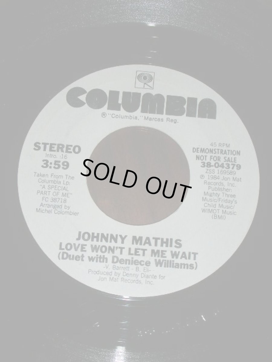 画像1: JOHNNY MATHIS♪LOVE WON'T LET ME WAIT♪ (1)