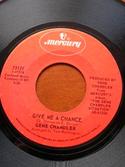 画像1: GENE CHANDLER♪GIVE ME A CHANCE♪