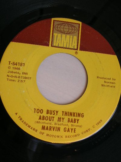 画像1: MARVIN GAYE♪TOO BUSY THINGKING ABOUT MY BABY♪