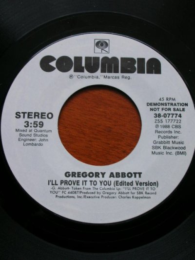 画像2: GREGORY ABBOTT♪I'LL PROVE IT TO YOU♪