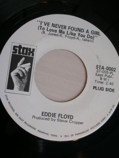 画像1: EDDIE FLOYD♪ I'VE NEVER FOUND A GIRL♪