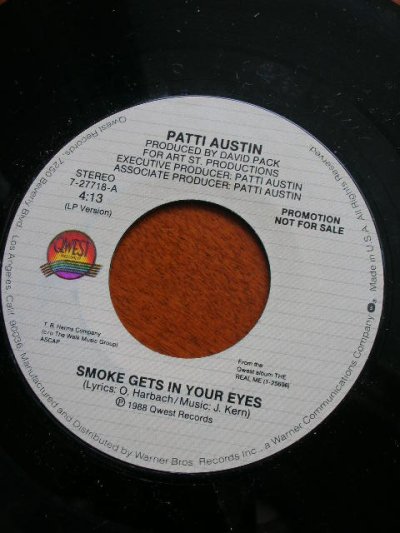 画像1: PATTI AUSTIN♪SMOKE GETS IN YOUR EYES♪