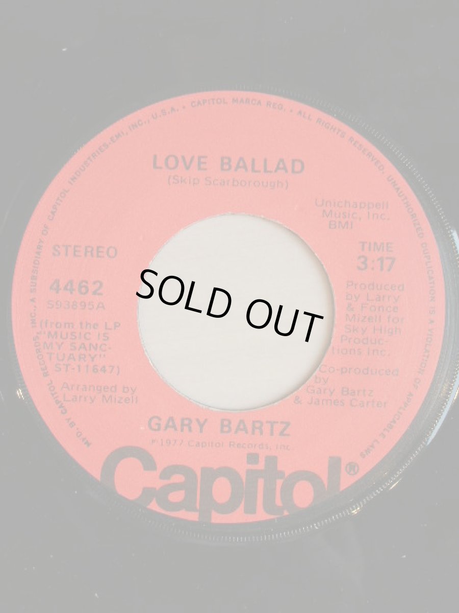 画像1: GARY BARTZ♪LOVE BALLAD♪ (1)