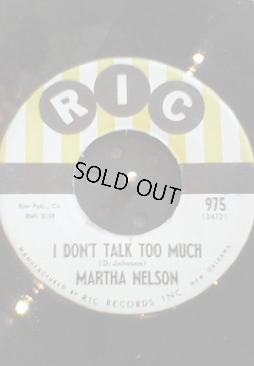 画像1: MARTHA NELSON ♪ I DON`T TALK TOO MUCH♪ (1)