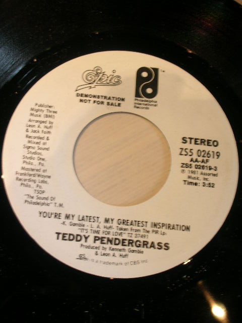 TEDDY PENDERGRASS♪YOU'RE MY LATEST, MY GREATEST INSPIRATION♪ - Apple ...